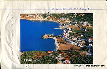 Island of Crete - Almeritha and Villa Postcard