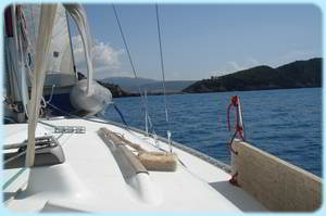 Sailing Greek Islands - View from Cockpit